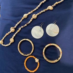 Hawaiian Bangles, Necklaces and Earrings